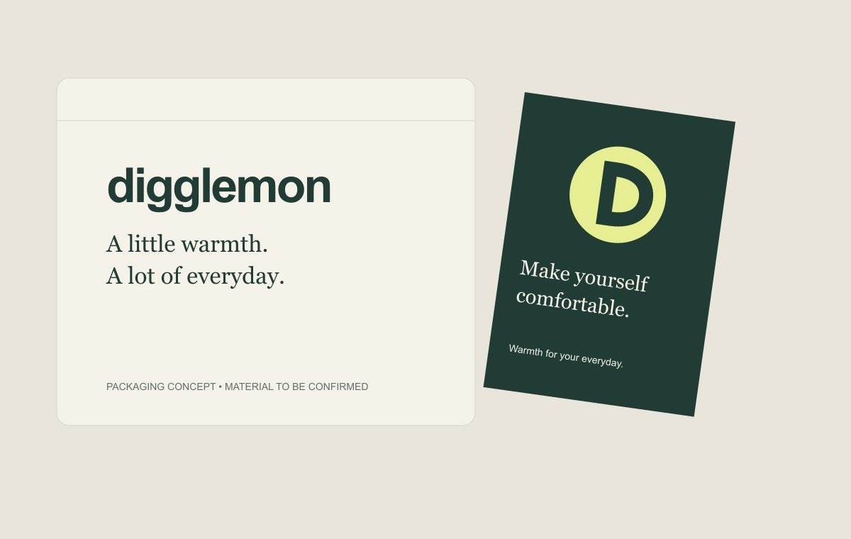 Digglemon packaging and insert card